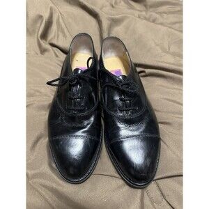 Women’s Vintage Handmade Susan Bennis Warren Edwards Black Leather Loafers 8.5